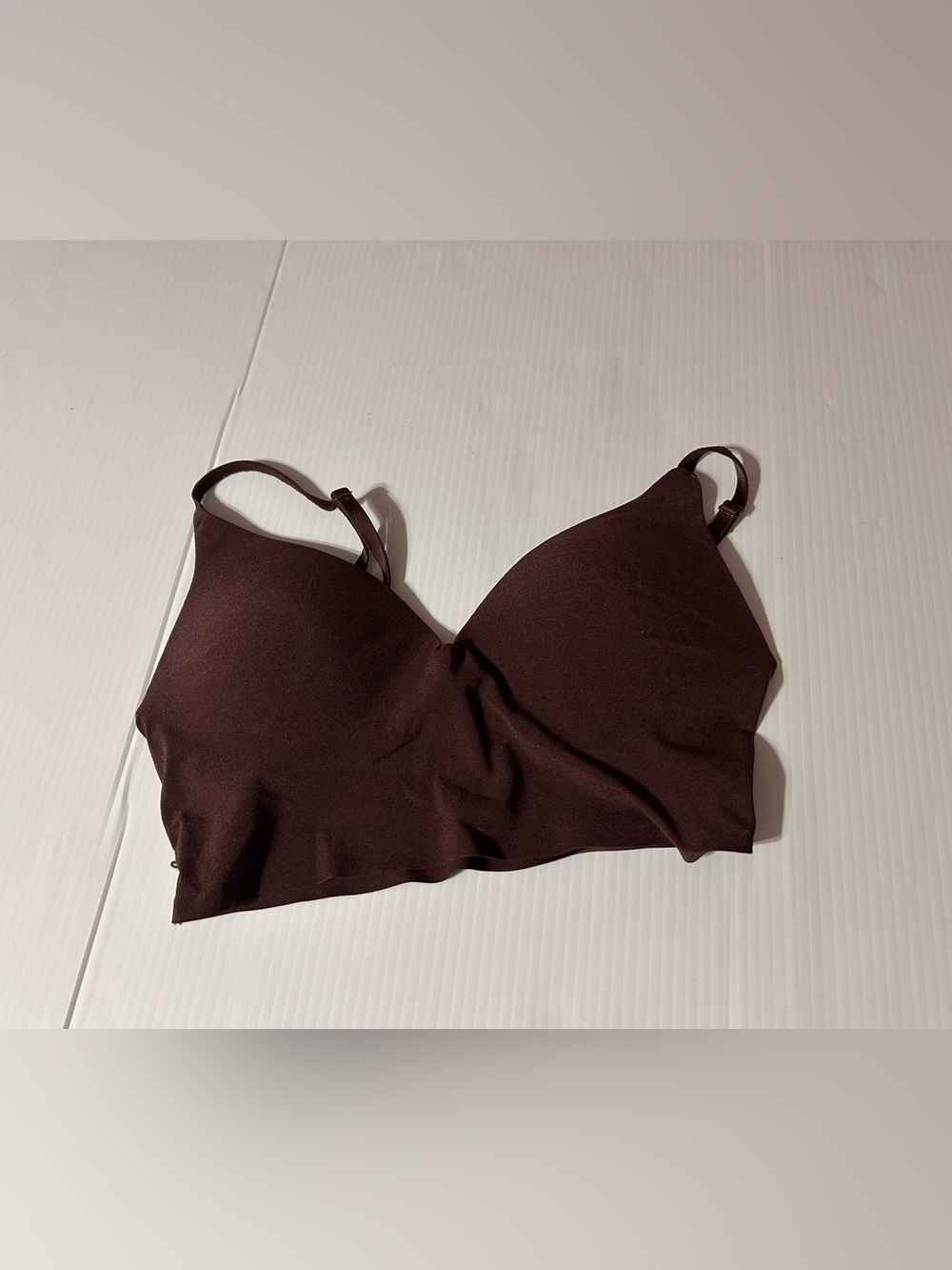 Victoria's Secret Smooth Wireless Bralette in Dark Brown small